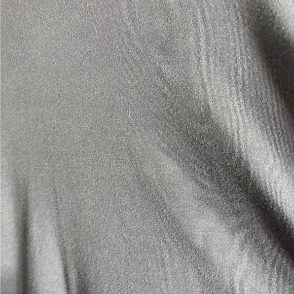 Eileen Fisher Graphite Cotton Stretch Jersey Round Neck Dress - Picture 10 of 10